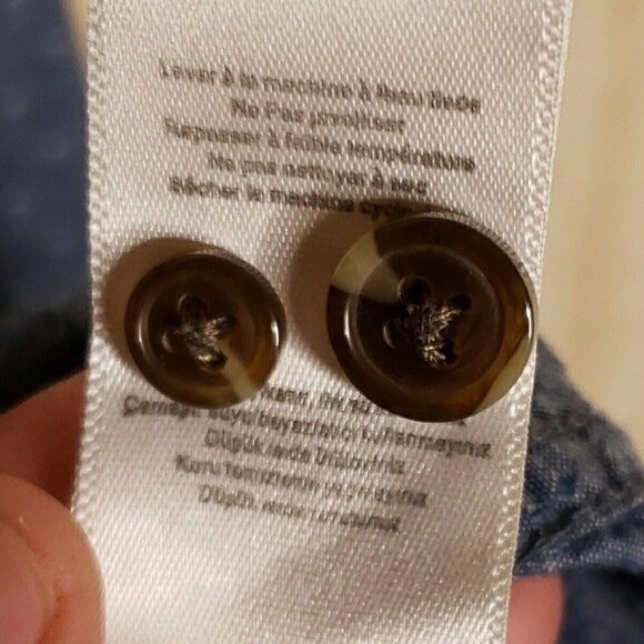 Jachs Girlfriend Womens Blue Dotted 3/4 Button Tunic XS - Picture 4 of 6